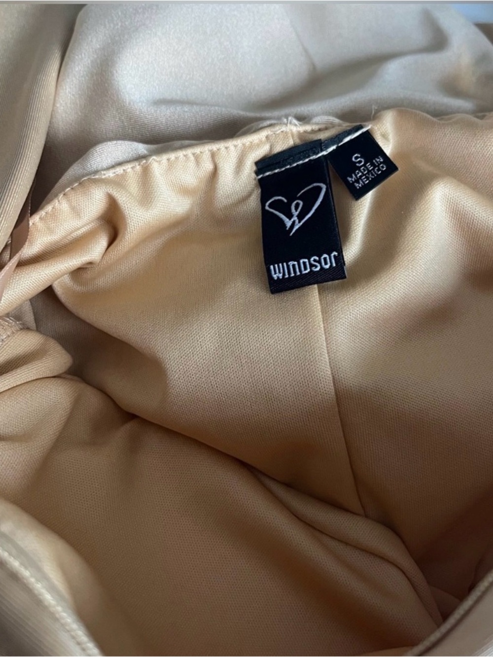WINDSOR Mermaid Formal to Floor Prom Party Dress Rushed Bodice Wide Straps SMALL - Picture 5 of 5